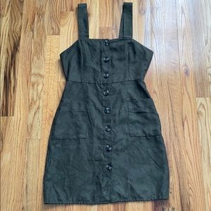 Army Green Reformation inspired dress
